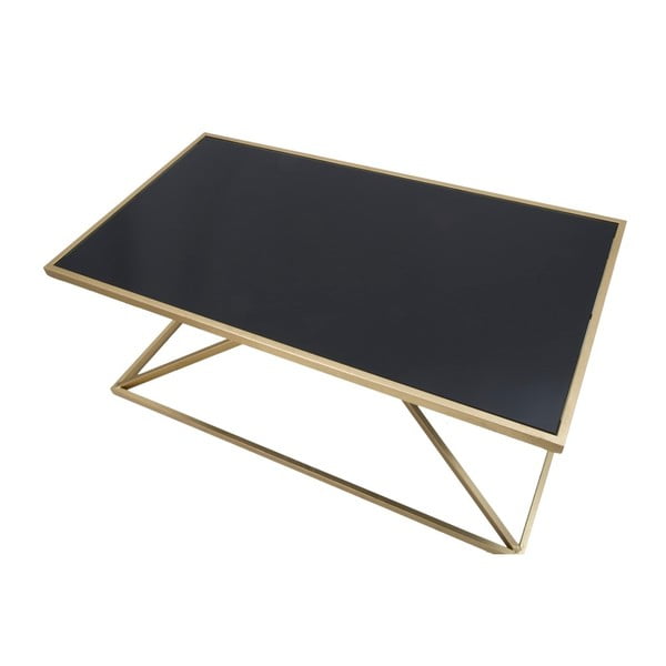 Konferenční stůl s černou skleněnou deskou Mauro Ferretti Piramid, 110 x 60 cm-image-1