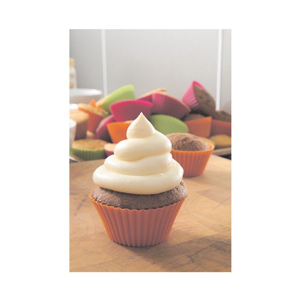 Sada 6 barevných silikonových formiček na muffiny Lékué, ⌀ 7 cm-image-3