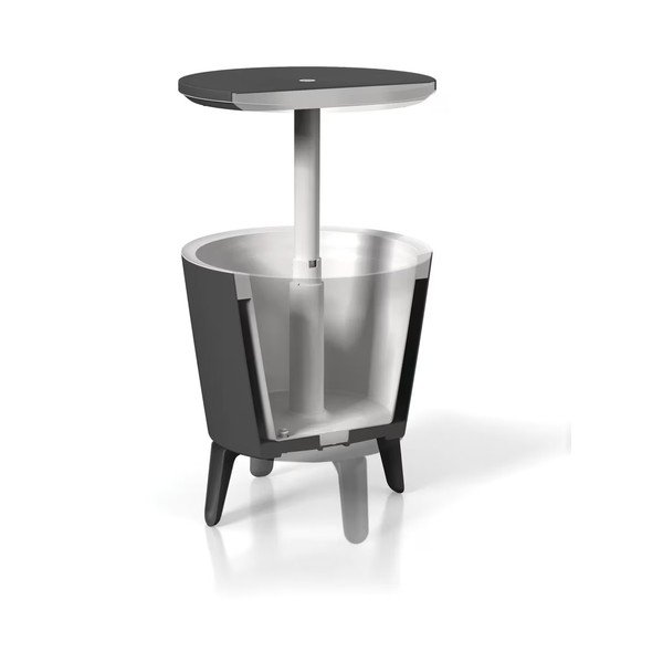 Plastový kulatý zahradní stolek se zásobníkem na led ø 49,5 cm Cool – Keter-image-3