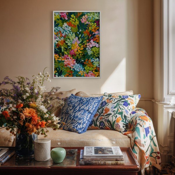 Tištěný obraz s rámem 50x70 cm Vivid Meadow – Styler-image-1