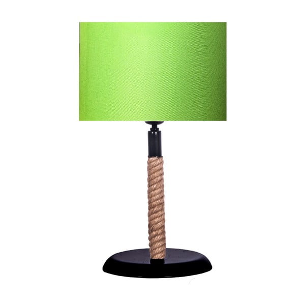Stolní lampa s neonově zeleným stínítkem lampa Kate Louise Rope