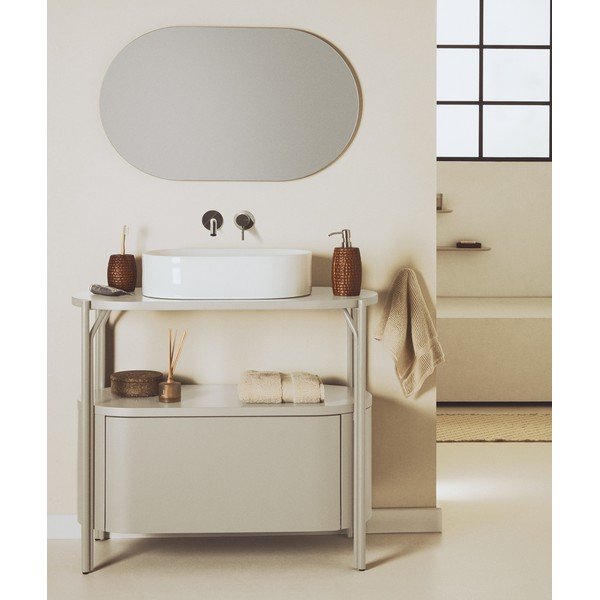Bílé keramické umyvadlo 50x31 cm Ovara – Kave Home-image-2
