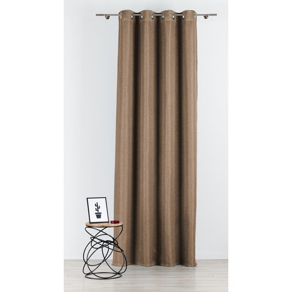 Hnědý závěs 140x260 cm Avalon – Mendola Fabrics-image-2