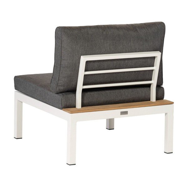 Šedé kovové zahradní křeslo La Vida – Exotan-image-1