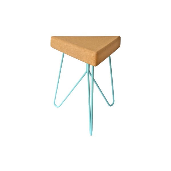 Modrý korkový stolek Galula Tres