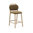 Khaki barová židle (výška sedáku 66 cm) Helda – Kave Home