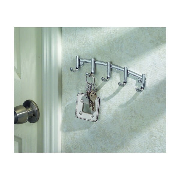 Kovový věšák na klíče iDesign York Lyra, 21,5 x 4,6 cm-image-3