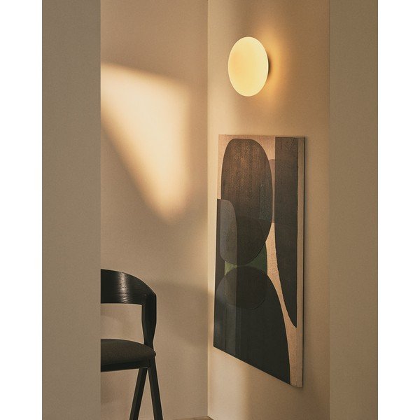 Bílé/ve stříbrné barvě nástěnné svítidlo ø 26 cm Bamila – Kave Home-image-2