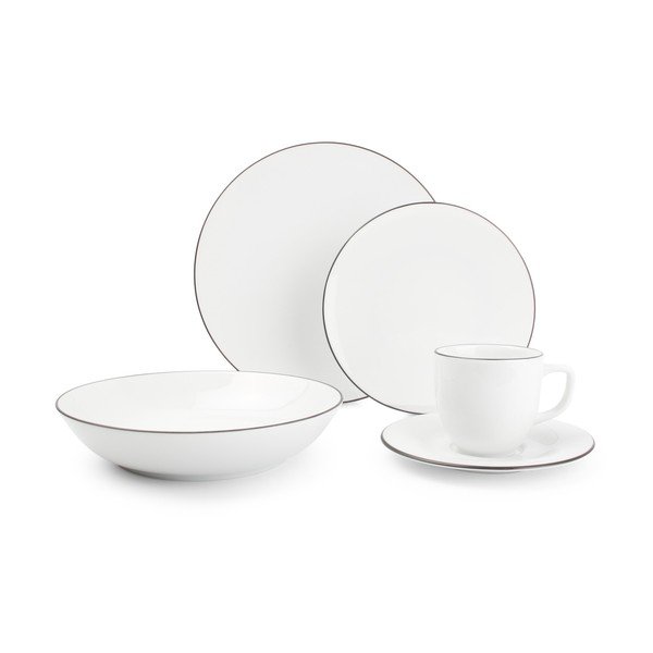 Porcelánová jídelní sada 20 ks pro 4 osoby Puro – Salt&Pepper