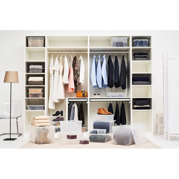 Plastový úložný box s víkem 12 l Lona - Rotho-image-2