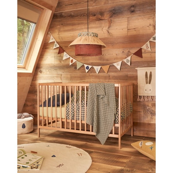 Bílá postýlka z bukového dřeva 60x120 cm Shantal – Kave Home-image-1