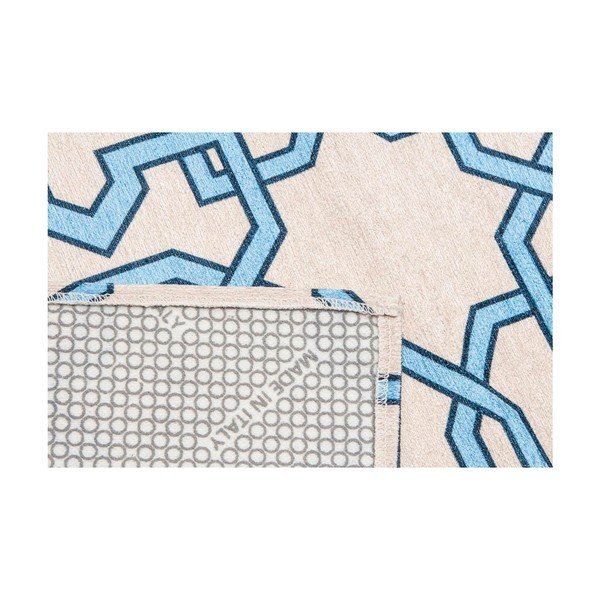 Vysoce odolný kuchyňský koberec Webtappeti Tiles Blue, 80 x 130 cm-image-4