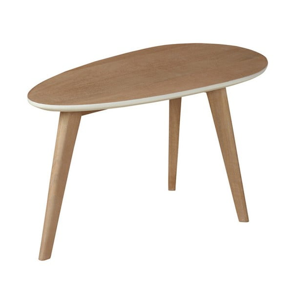 Odkládací stolek z masivního mangového dřeva Woodjam Play Light Egg