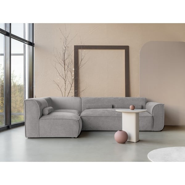 Světle šedá rohová pohovka (levý roh) Flex Felix – Miuform-image-1