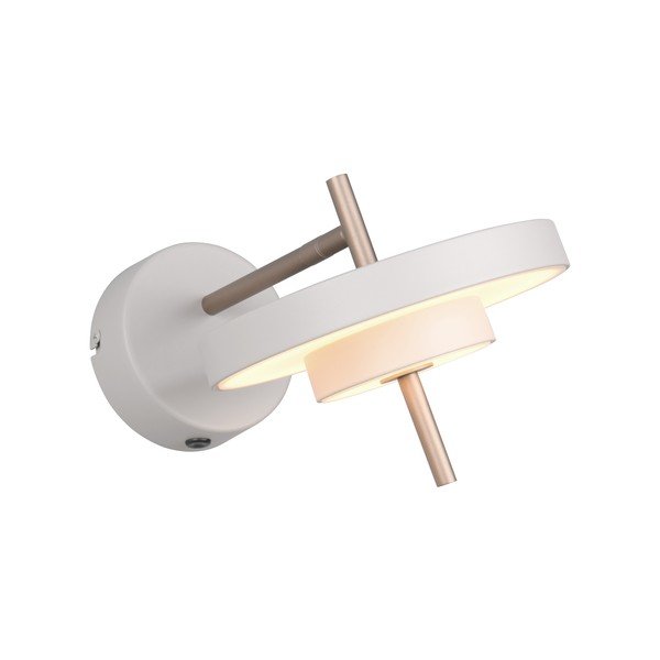 Slonovinové LED nástěnné svítidlo s ohybatelnou konstrukcí/stmívatelné ø 20 cm Keaton – Trio-image-4