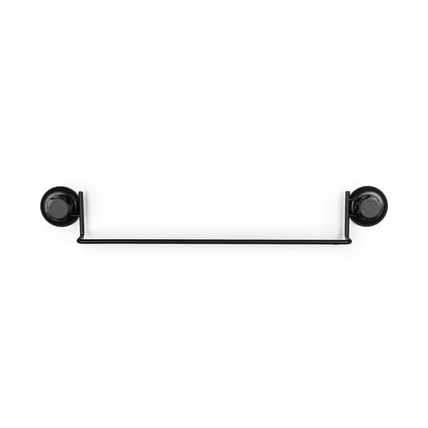 Černý samodržící nástěnný držák na ručníky Compactor Bestlock Black Tube Holder For Towels, 60,6 x 9 cm-image-3