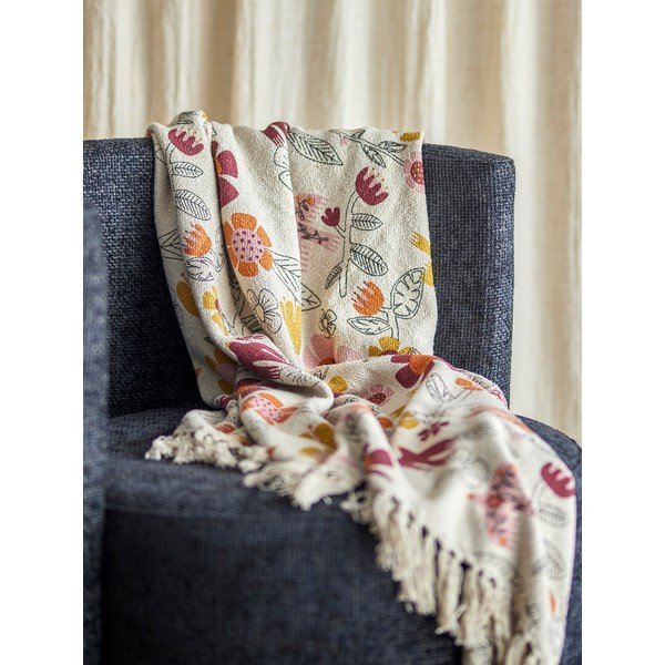 Deka s příměsí bavlny 130x160 cm Vivielle – Bloomingville-image-1