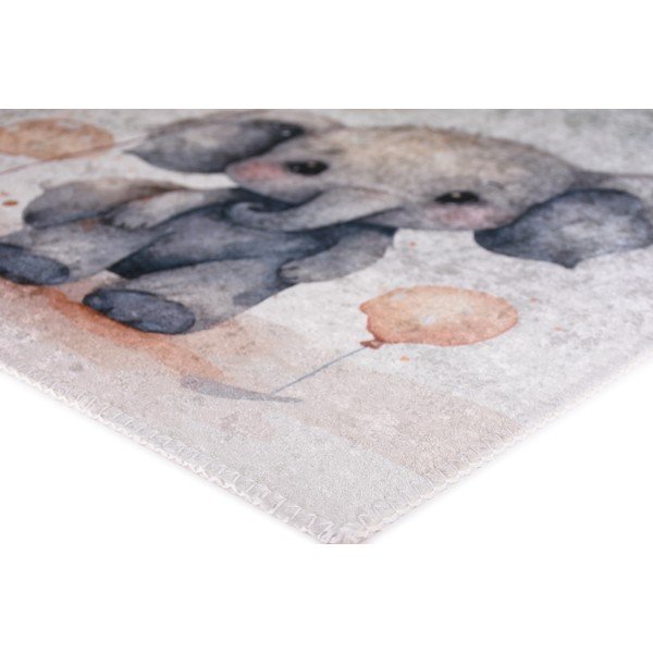Světle šedý dětský koberec 100x160 cm Baby Elephants – Vitaus-image-3