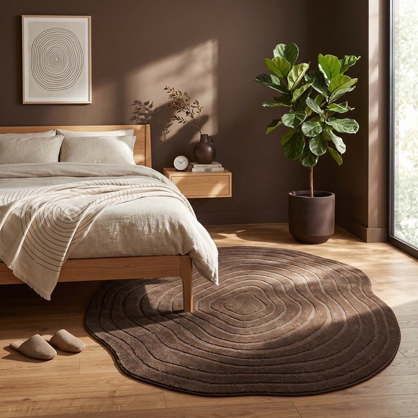 Hnědý koberec 160x230 cm Pebble – ESTE-image-2