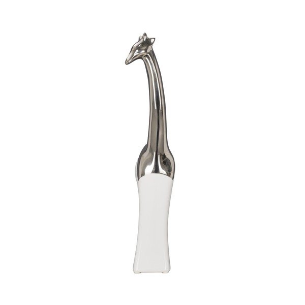 Bílá keramická dekorativní soška Mauro Ferretti Giraffa, výška 35 cm-image-1