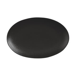 Černý keramický talíř Maxwell & Williams Caviar, 25 x 16 cm