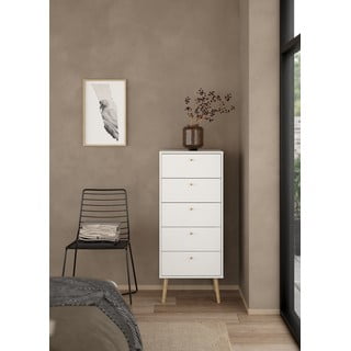 Bílá vysoká komoda 50x120 cm Bodo – Tvilum