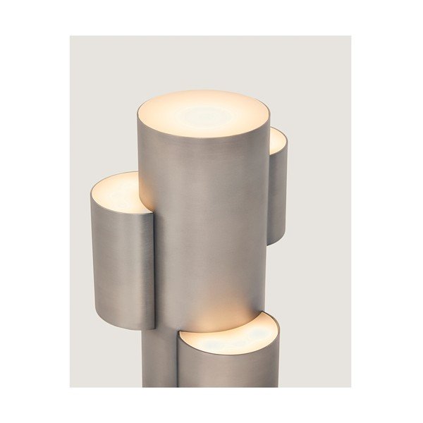 Kovová LED stmívatelná stolní lampa ve stříbrné barvě (výška 26,5 cm) Adrina – Kave Home-image-2