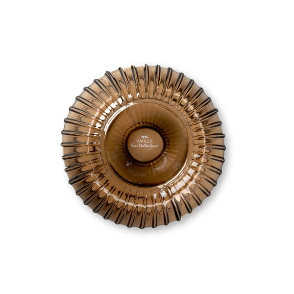 Hnědá skleněná váza Kähler Design Hammershøi, výška 18,5 cm-image-3