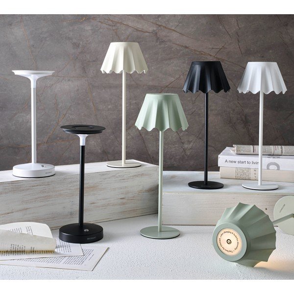 Světle zelená kovová LED stmívatelná stolní lampa (výška 36 cm) – Brandani-image-1