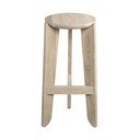 Barová stolička z dubového dřeva v přírodní barvě (výška sedáku 75 cm) Eli – Blomus