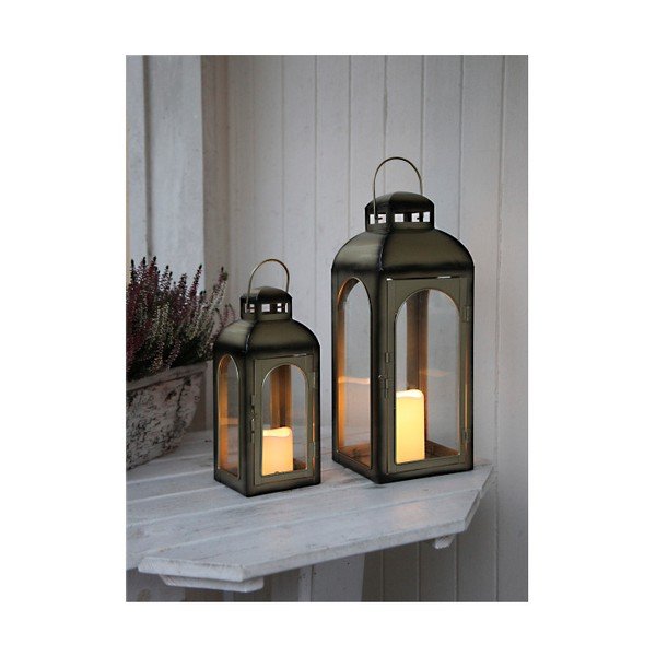 LED lucerna v bronzové barvě vhodná do exteriéru Best Season Miriam, výška 43 cm-image-4