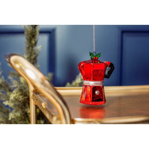 Skleněná vánoční ozdoba Coffee Pot – Sass & Belle-image-1