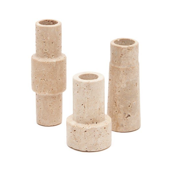 Kamenné svícny v sadě 3 ks Majid – Kave Home