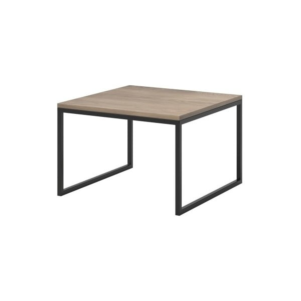 Béžový konferenční stolek s černými nohami MESONICA Eco, 60 x 40 cm