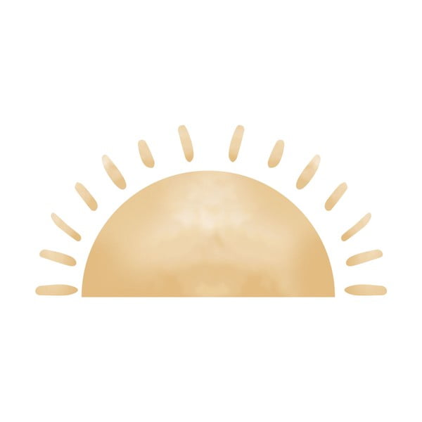 Dětská samolepka na zeď 155x75 cm Watercolor Sun – Ambiance-image-2