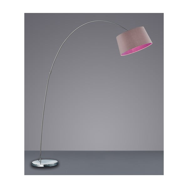 Stojací lampa Serie 4612, šedá/růžová