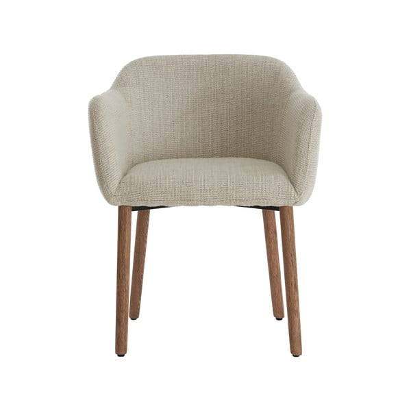 Béžová čalouněná jídelní křesla v sadě 2 ks s područkami Blaine – Light & Living-image-2