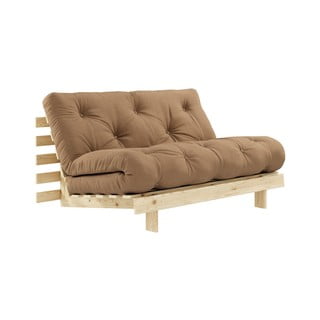 Hnědá rozkládací pohovka 140 cm Roots - Karup Design