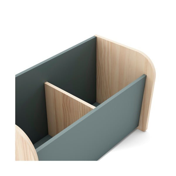 Dětská knihovna šedozelená 70x42x35 cm Esteban – Marckeric-image-4