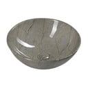 Šedé keramické kulaté umyvadlo ø 42 cm Dalma – Sapho