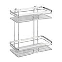 Nástěnná dvoupatrová police z nerezové oceli Wenko Premium