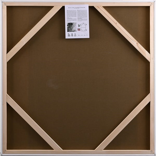 Obraz s ručně malovanými prvky 102x102 cm Confidential Green – Malerifabrikken-image-3