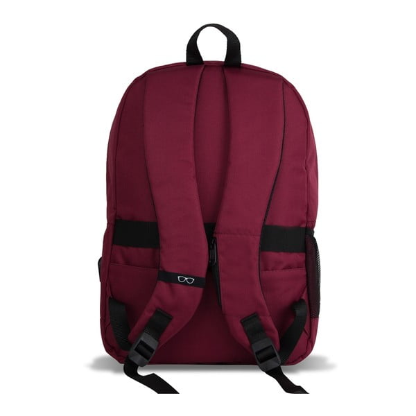 Tmavě vínový batoh s USB portem My Valice SPECTA Smart Bag-image-4