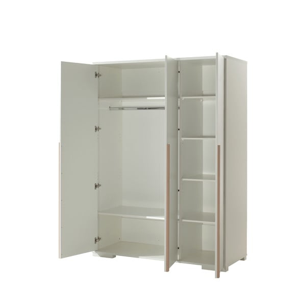 Bílá dětská šatní skříň 146x195 cm London – Vipack-image-2