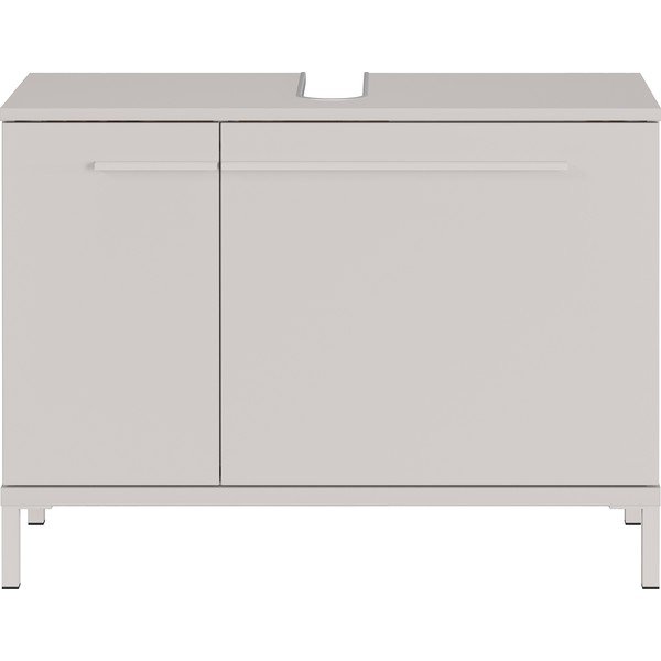 Krémová matná skříňka pod umyvadlo 80x59 cm Laurino – Germania-image-3