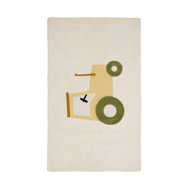 Slonovinový bavlněný dětský koberec 90x150 cm Pecky – Kave Home