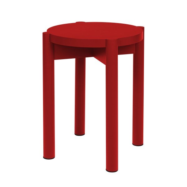 Červená stolička z bukového dřeva Hopp – noo.ma