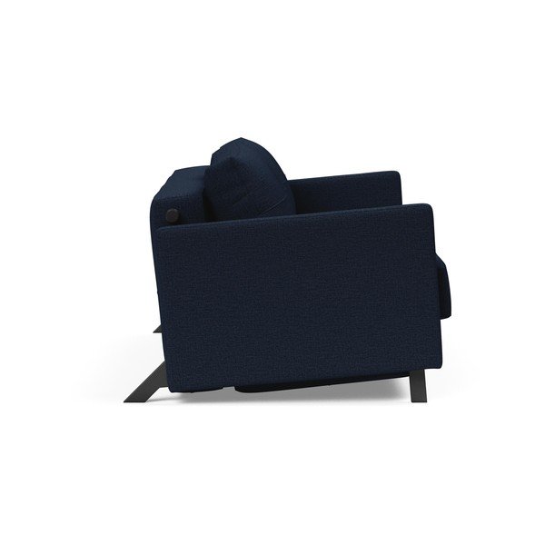 Tmavě modrá rozkládací pohovka Innovation Cuber With Arms Mixed Dance Blue, 100 x 154 cm-image-2