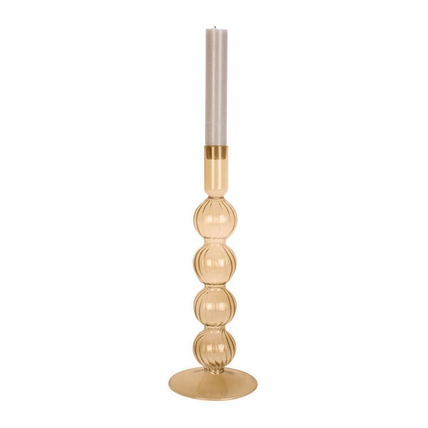 Světle hnědý skleněný svícen PT LIVING Bubbles-image-1