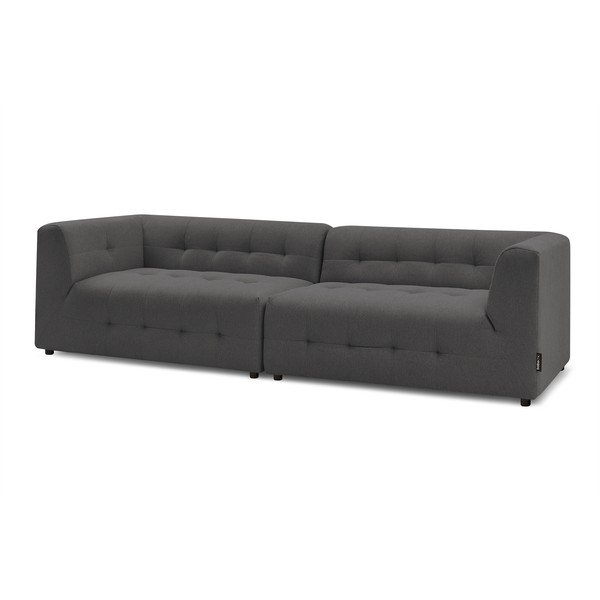 Tmavě šedá pohovka 324 cm Kleber - Bobochic Paris-image-3